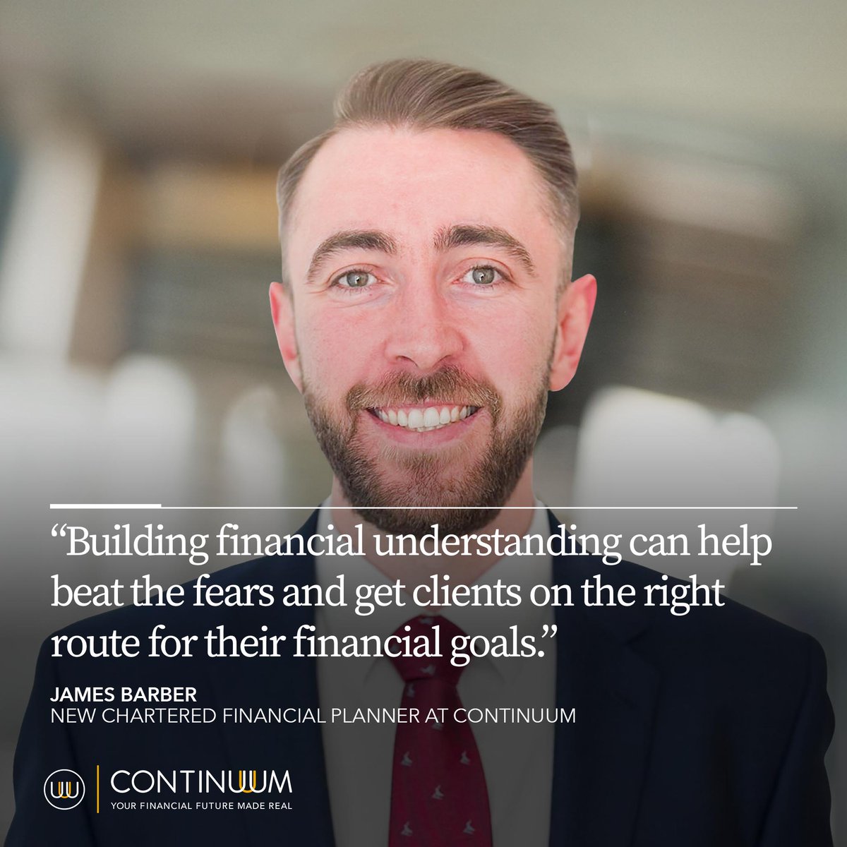 Continuum has welcomed a new Financial Adviser to its team.

Continuum covers the UK and provides solutions for all types of financial planning needs – but new Adviser James Barber will serve clients in London and Essex.

mycontinuum.co.uk/a-new-member-o…