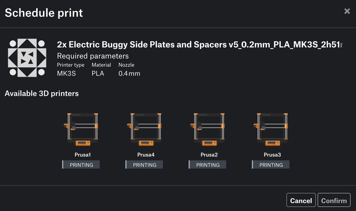 We've just set up Prusa Connect and so far so good! One small niggle, why are our printers not in order? 😭 Any ideas <a href="/Prusa3D/">Prusa3D</a>