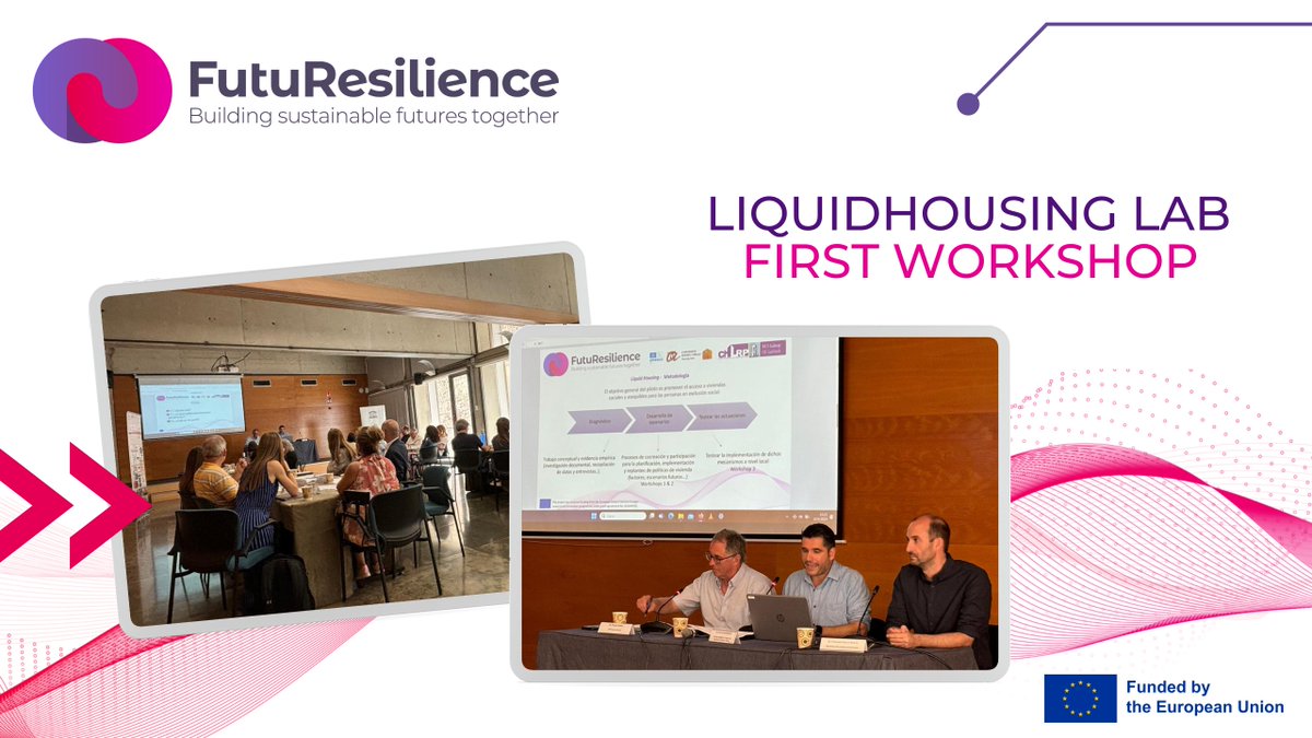 FUTURESILIENCE (@futuresilience) on Twitter photo 🟣 The LIQUIDHOUSING Lab hosted its first workshop!
All participants discussed in focus groups the underlying factors that may explain the phenomenon of "Liquid Housing" and evaluated future scenarios.
🖥️ Learn more: futuresilience.eu/future-resilie…
🌐 In Catalan: diaridigital.urv.cat/projecte-sense… 🟣 The LIQUIDHOUSING Lab hosted its first workshop!
All participants discussed in focus groups the underlying factors that may explain the phenomenon of "Liquid Housing" and evaluated future scenarios.
🖥️ Learn more: futuresilience.eu/future-resilie…
🌐 In Catalan: diaridigital.urv.cat/projecte-sense…