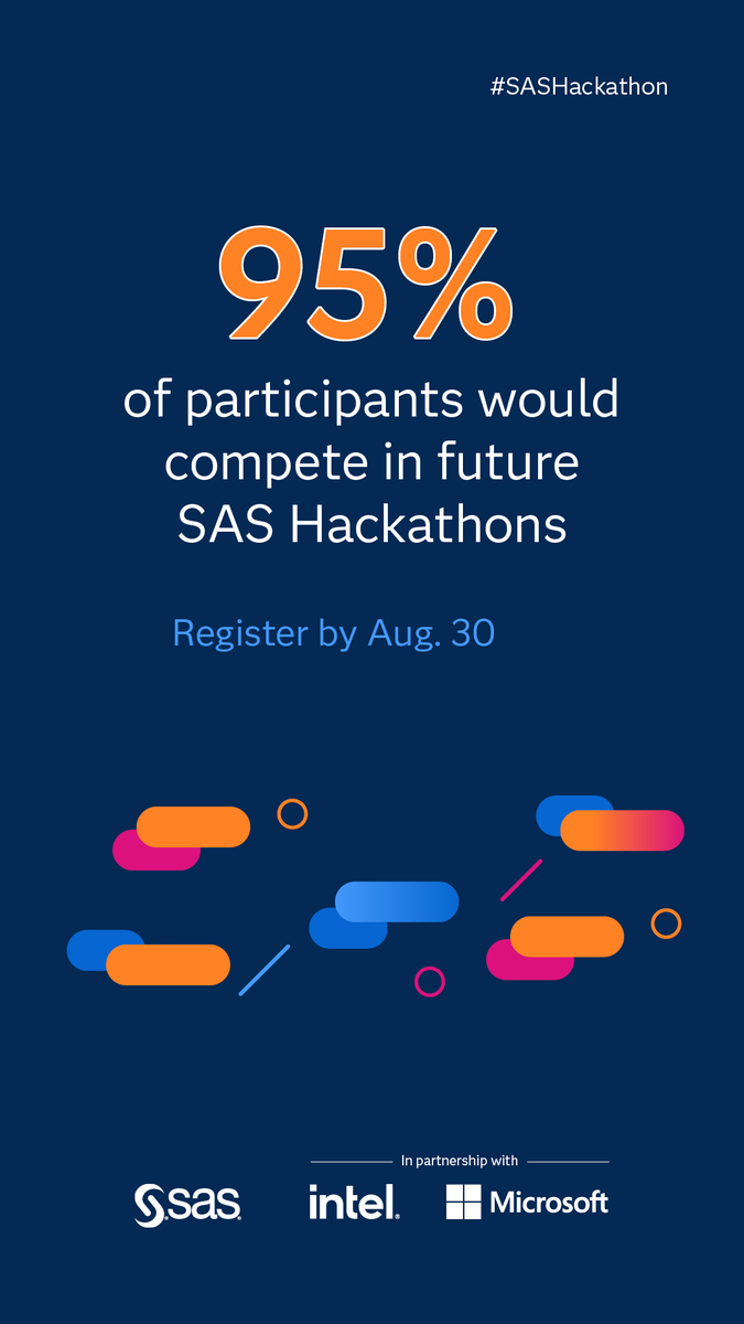 SASSoftwareIE's tweet image. Why is #SASHackathon so highly recommended by previous participants? It&apos;s a unique chance to nurture your ideas over a month as you collaborate with other curious minds! 🧠 You bring the idea, we provide the tech + resources. Registration is open now: 2.sas.com/601354I4v