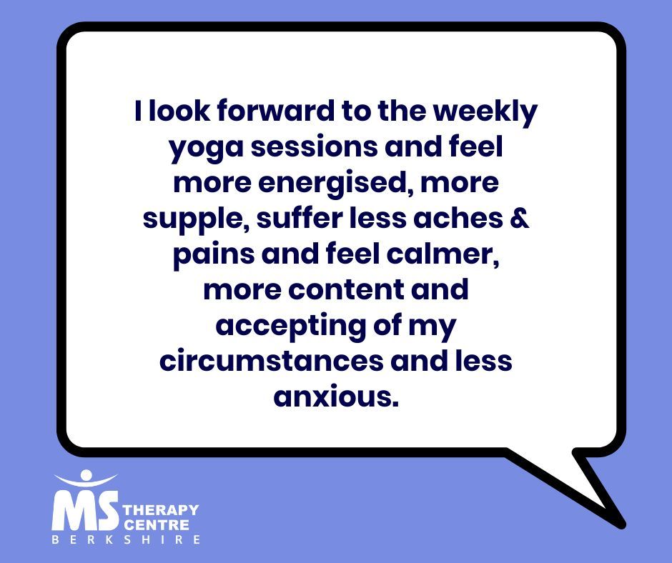 Berkshire MS Therapy Centre (@berksmstherapy) on Twitter photo Today is #InternationalDayofYoga. Did you know that we run 4 online yoga classes a week for people with MS? It's a great way to relax your mind and strengthen your body, with seated and floor-based options available. Get in touch on ms@bmstc.org to find out more. #FeedbackFriday Today is #InternationalDayofYoga. Did you know that we run 4 online yoga classes a week for people with MS? It's a great way to relax your mind and strengthen your body, with seated and floor-based options available. Get in touch on ms@bmstc.org to find out more. #FeedbackFriday