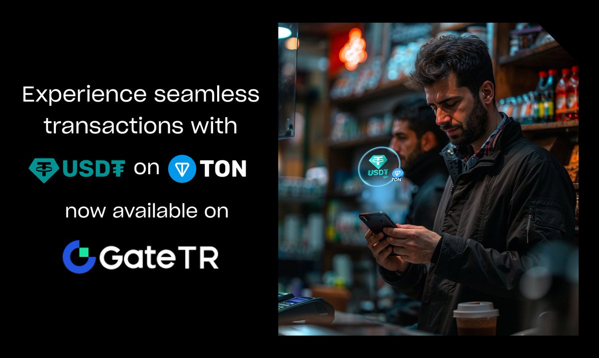 tether's tweet photo. USD₮ on @ton_blockchain is now live on @gatetr https://t.co/18lMCvJoIM