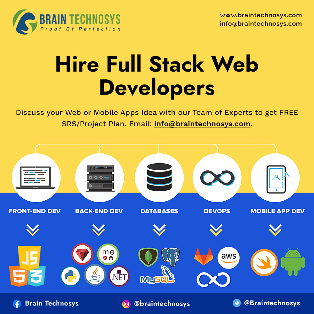 Braintechnosys's tweet image. Contact our team of experts for stunning mobile apps & website development. Email us at info@braintechnosys.com and visit us at braintechnosys.com
#BrainTechnosys #webdevelopment #mobileappdevelopment #motivationalquotes #FullStackDevelopment #fullstackdeveloper #fullstack