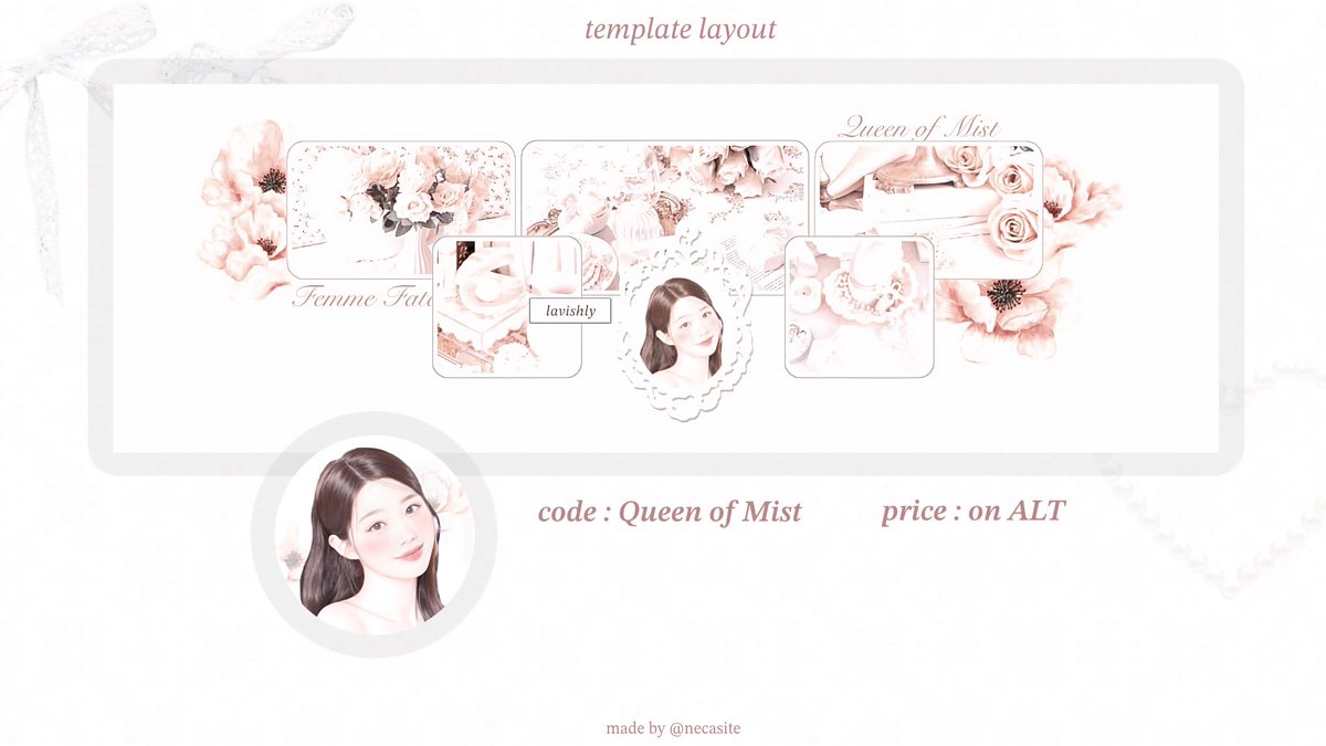 necasite's tweet image. help repost? thankyou!

haloo, nessa ada 3 template layout coquette file IPV yang bisa di take sekarang via DM. price tertera di ALT. bisa FULLPAY/DP yaa. sebut code nya di dm! 

#zonauang