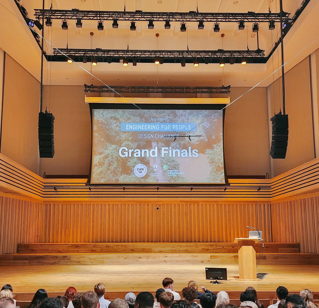 "Continue to move with intention and innovate with empathy" - great words of praise and encouragement at the start of the #EngineeringForPeopleDesignChallenge Grand Finals! <a href="/ewbuk/">Engineers Without Borders UK</a>