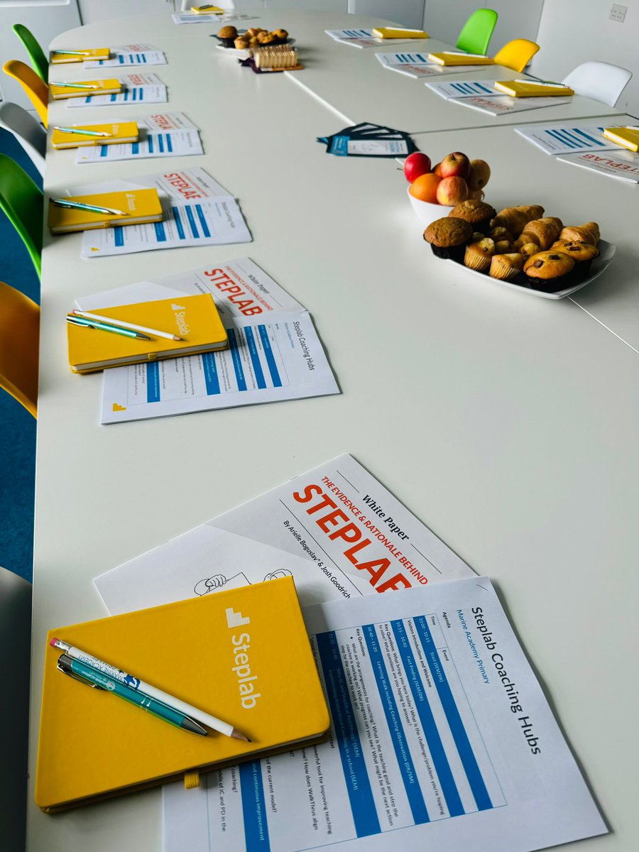 SiobhanMered123's tweet photo. We are all set to host today’s @Steplab_co Coaching Hub at @MarineAcademy Primary! 🌟 @MrsKennedyDL and I are excited to share more about this awesome PD!👌 https://t.co/1mlwYfXtuA