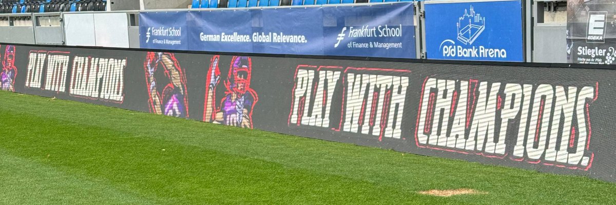 Led Technologie und Systeme für Stadien und Sportstätten. hier Content Produktion für <a href="/FrankfurtGalaxy/">Frankfurt Galaxy</a> in der PSD Bank Arena <a href="/fsv_frankfurt/">FSV Frankfurt 1899</a> #Led #leddisplay