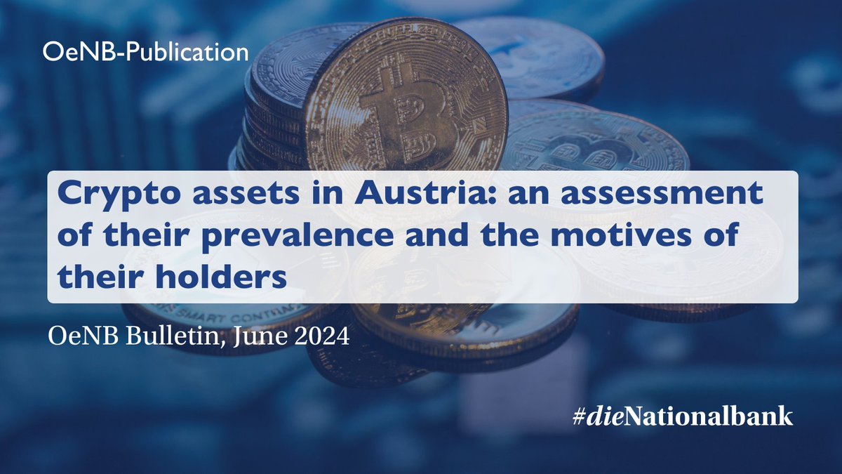 📑 New OeNB Bulletin out now! Check it out & learn more about #crypto  assets in #Austria. Our experts assess prevalence & motives of their  holders 🔗 https://t.co/Gsc7MHbIuh #bitcoin #blockchain #OeNB #publication