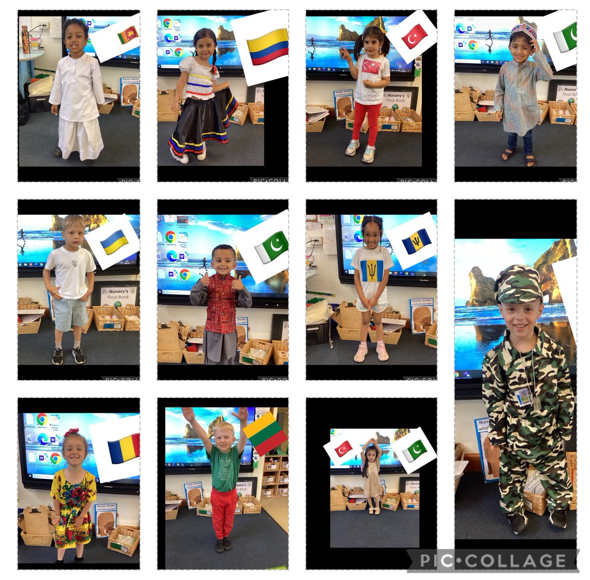 Cultural Day. Waddell Class celebrated all the different cultures from around the world. The Children dressed in colours of their flags and traditional clothing representing their family heritage.