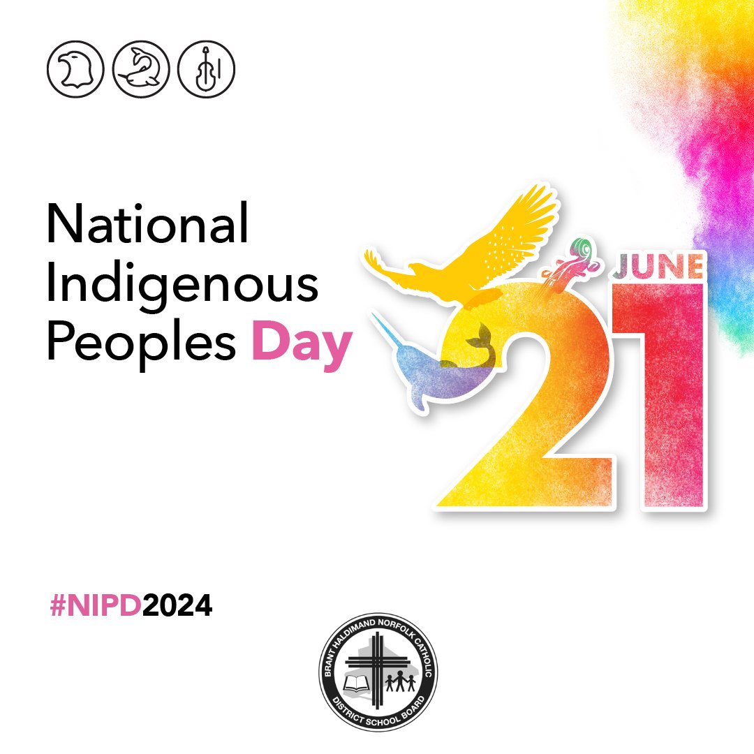 Today, on #NationalIndigenousPeoplesDay, we honour and celebrate the rich cultures, traditions, and contributions of Indigenous peoples in Canada. #Reconciliation #IndigenousEducation #CatholicEdu