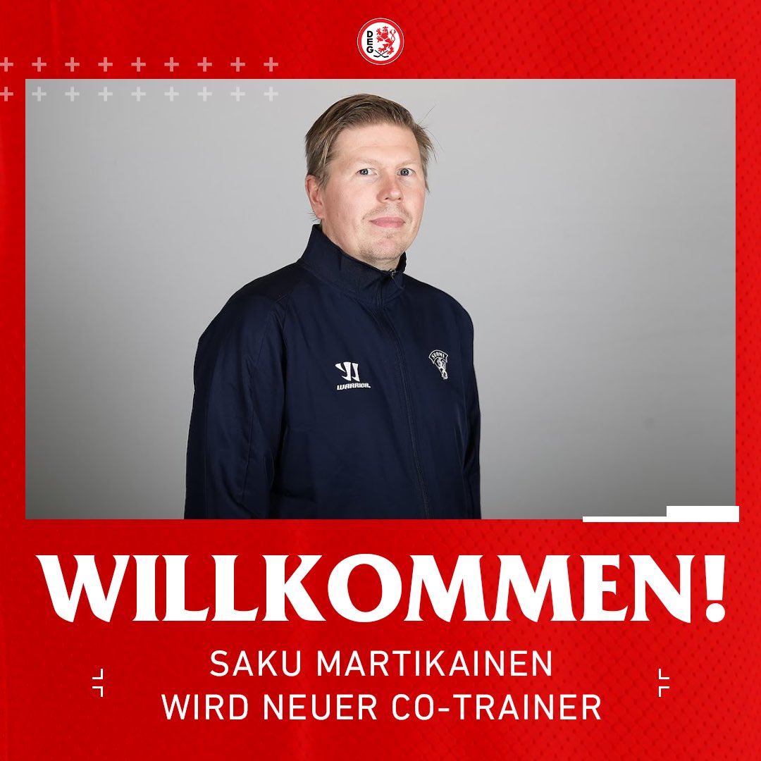 DEG verpflichtet Co-Trainer: Der Finne Saku Martikainen wechselt aus der Schweiz nach Düsseldorf. Alle Infos: deg-eishockey.de/deg-verpflicht…
Lämmin vastaanotto, Saku!