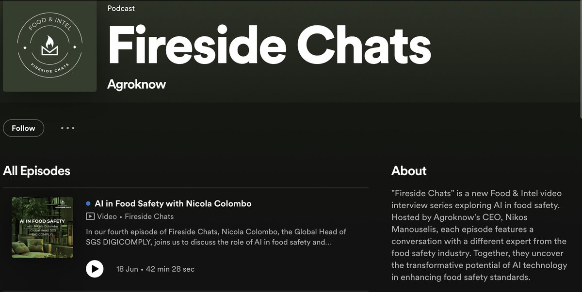 Agroknow (@agroknow) on Twitter photo 🎧TGIF and our video series of fireside chats, exploring AI in #foodsafety is now available in audio format . If you are looking for a more "portable" way to dive into  discussions with industry experts, check out our fresh and constantly updated list.
lnkd.in/d_zQshdc 🎧TGIF and our video series of fireside chats, exploring AI in #foodsafety is now available in audio format . If you are looking for a more "portable" way to dive into  discussions with industry experts, check out our fresh and constantly updated list.
lnkd.in/d_zQshdc