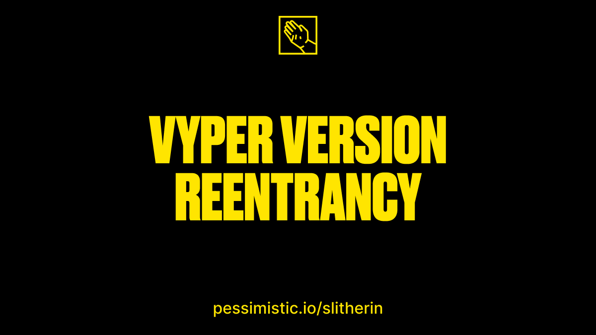 With yet another minor Slitherin release - v0.7.2: github.com/pessimistic-io…, let's finish with the explanation of our recent detectors.

The last, but not least, is the Vyper Version Reentrancy: github.com/pessimistic-io….

Is the detector related to some attack?
Our inspiration came