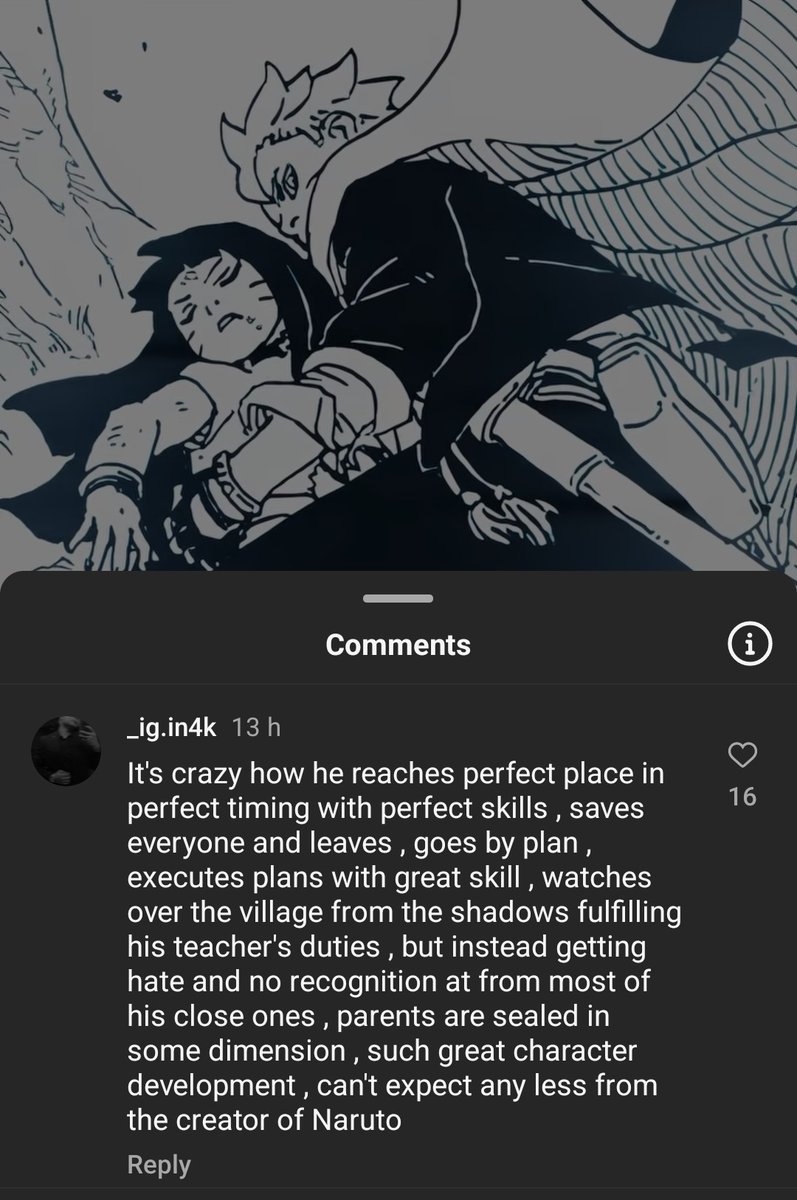 boruto_oo7's tweet photo. It's crazy that even Instagram has better chapter reviews than twitter... https://t.co/FtnxnjLnHk