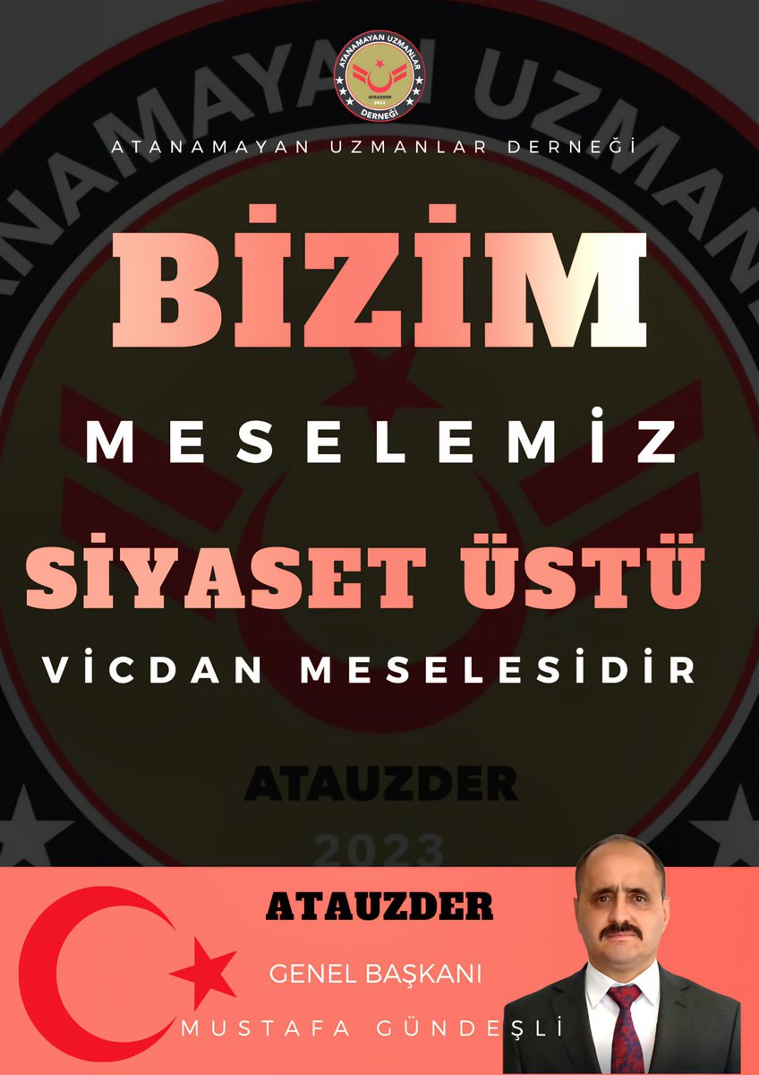 #mustafagündeşli

Bizim referansımız giydiğimiz üniformamızdır.
atauzder atama bekliyor🇹🇷

<a href="/RTErdogan/">Recep Tayyip Erdoğan</a> <a href="/gulsenorhan/">Gülşen Orhan</a> <a href="/yavuzatar/">yavuz atar</a> <a href="/hasandogan/">Hasan Doğan</a> <a href="/_cevdetyilmaz/">Cevdet Yılmaz</a> <a href="/gundes_46/">MUSTAFA GÜNDEŞLİ</a>

#YangınBölgesineAcilHelikopter #Diyarbakır #Allah'tan #Kaya Sabancı #Mehmet Şimşek #Kaçak #Özgür Özel