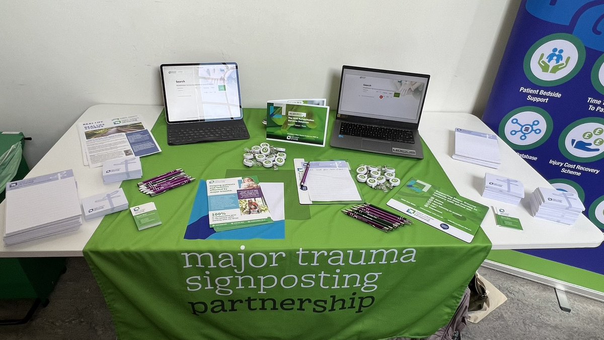 The MTSP have made it to Dublin for the RAFT (Rehabilitation &amp; Function after Trauma) conference. Come and visit if you are here
<a href="/devonizzywest/">Devon West</a> <a href="/MTSP_Service/">MTSP</a> <a href="/MaterDublin/">Mater Hospital</a> #rehabilitation #majortrauma #signposting