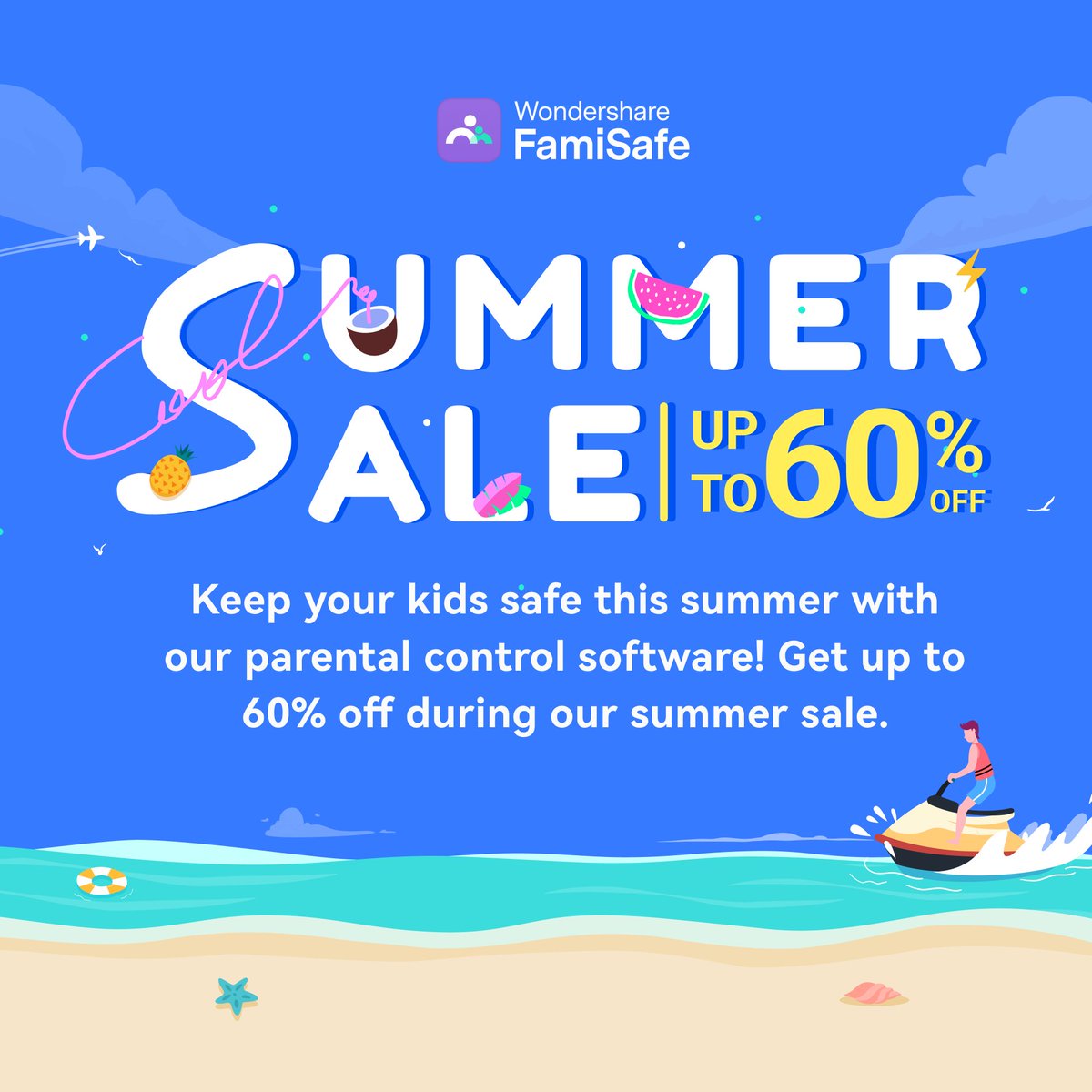 famisafe's tweet photo. 🥳✨Summer Sales Up to 60% Discount ! Click link https://t.co/AmumaZpuSz  to get big discount.
#FamiSafe #SummerSale #Discounts #ShopNow #SummerSavings #LimitedTimeOffer #happyshopping https://t.co/rtIyPjq3tW
