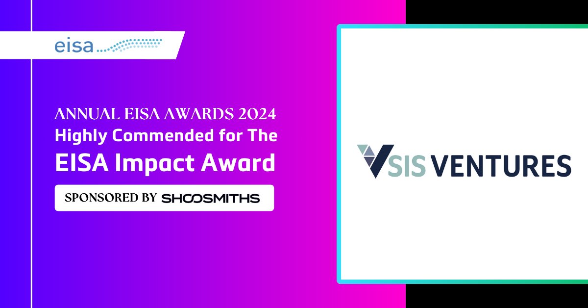The SIS Ventures team celebrated at this week's <a href="/EISAssociation/">EISA</a>'s prestigious 2024 EISA Awards 🎉. 

We were delighted to feature in the EISA Impact Award, receiving a 'Highly Commended' award.

Read more 👇 
sisventures.com/news/celebrati…