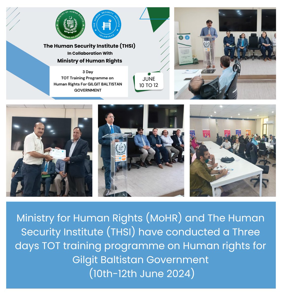 aziziqbal79's tweet photo. GB Diaries... 

Capacity Building, Institutional Development, Congratulations GB Government for initiation of Human Rights Department. 
Always there to support https://t.co/PlyEDP48hF