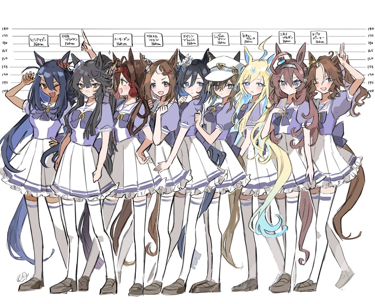 背の順！⑦ 160cmのウマ娘たち
