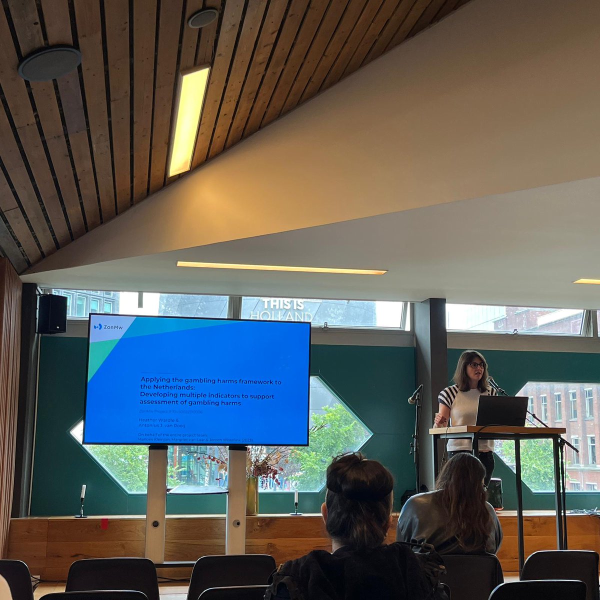 CAGRconference's tweet photo. New @ZonMw research session: @shwardle and @VanRooij take us through 'Applying the gambling harms framework to the Netherlands: Developing multiple indicators to support assessment of gambling harms'. @GlaGamRes @Trimbos #CAGR2024 https://t.co/MfdVYyPXxZ