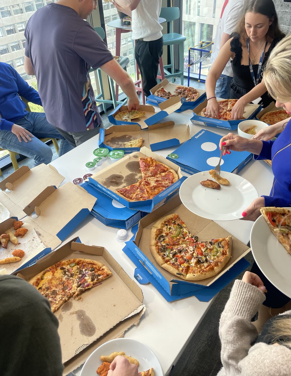 GodelTech's tweet image. The Manchester Office has truly kicked off their celebrations for the EUROS 2024, indulging in a European wine tasting evening, as well as pizzas and beers to celebrate the England game.
#PeopleBehindTech #ItsComingHome