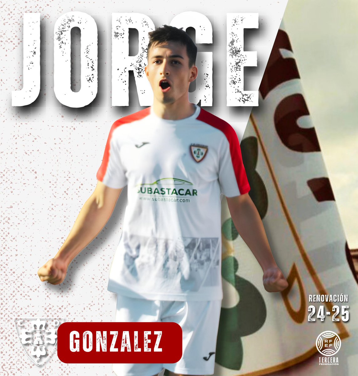 🔉OFICIAL🔉

¡¡RENOVACIÓN 24-25!!

Jorge González 

Volveremos a disfrutar de su lucha incansable y sus goles en el Manuel Ruiz. Cumplirá su 3° temporada en el equipo.

¡¡Encantados de tenerte con nosotros, Jorge!!

#AguanteCastuera⚪️🔴
#VamosCastuera⚪️🔴
