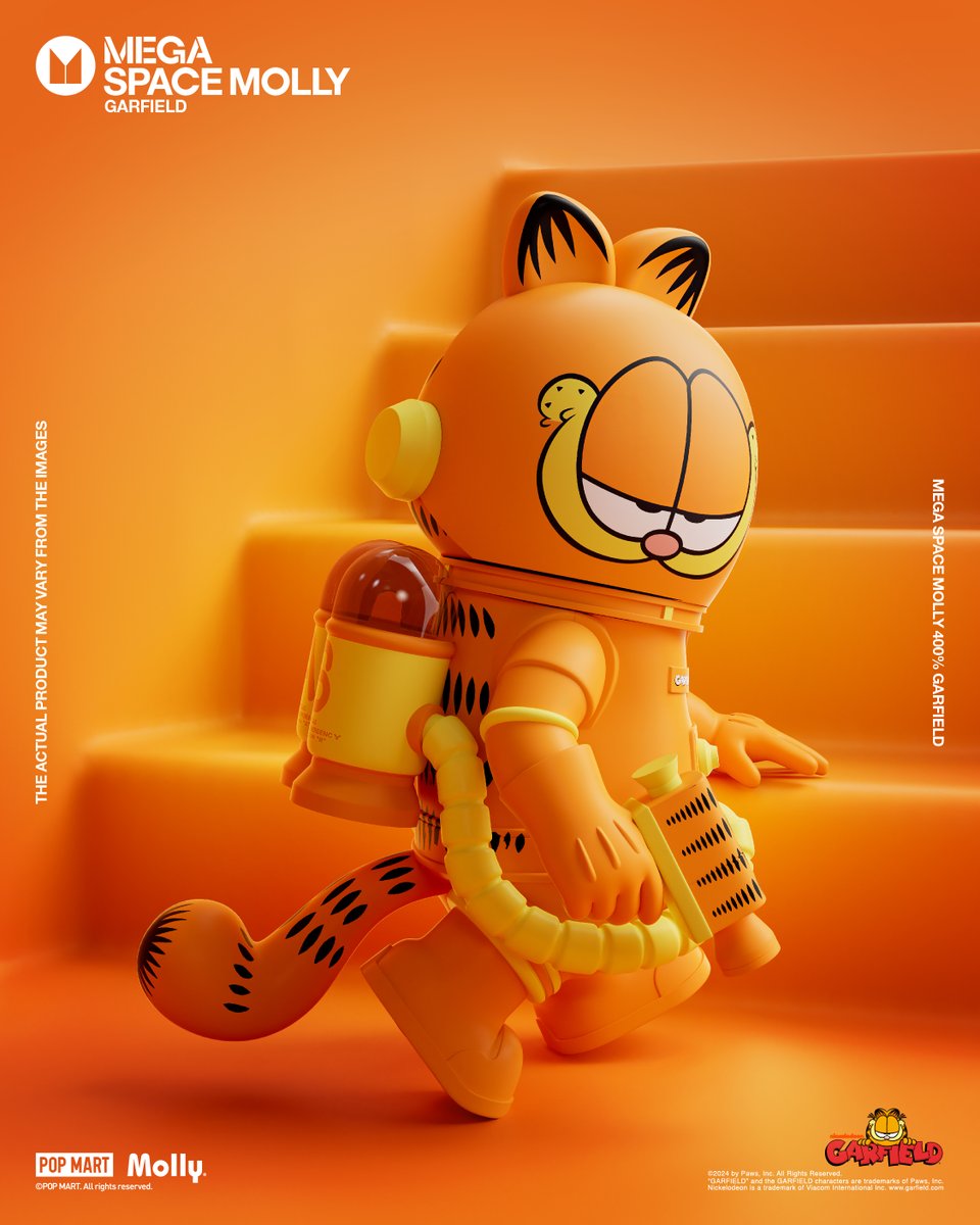 MEGA SPACE MOLLY 400% Garfield Model B 2024 LIMITED – TOYSEZ