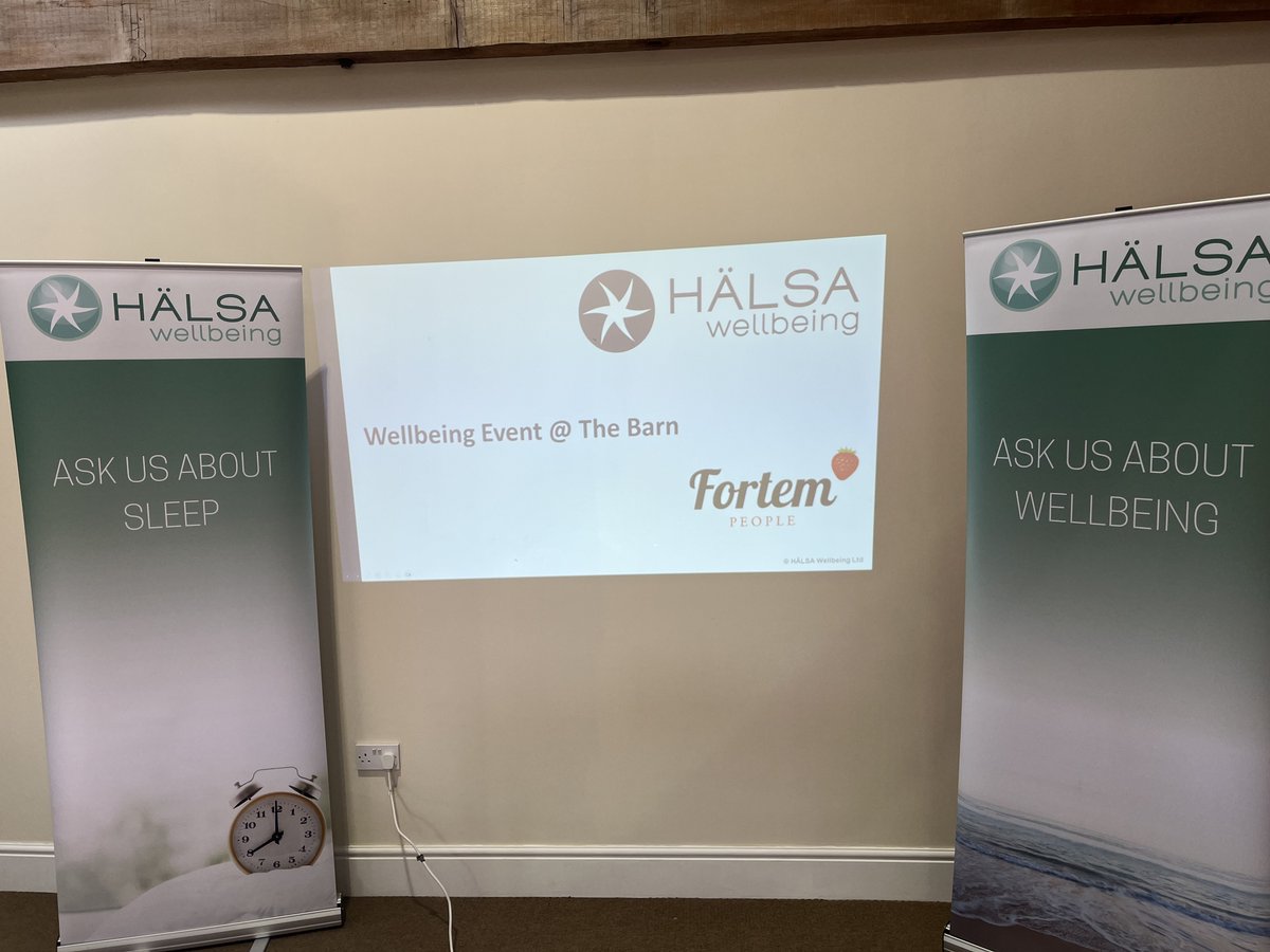A huge thank you to <a href="/fortem_people/">Fortem People</a>  for inviting us to take part in their Seminar at the Barn event yesterday!
 
We ran bitesized sessions in how to Eat Well and manage your Energy, Sleep Well and Stretching and Relaxation.