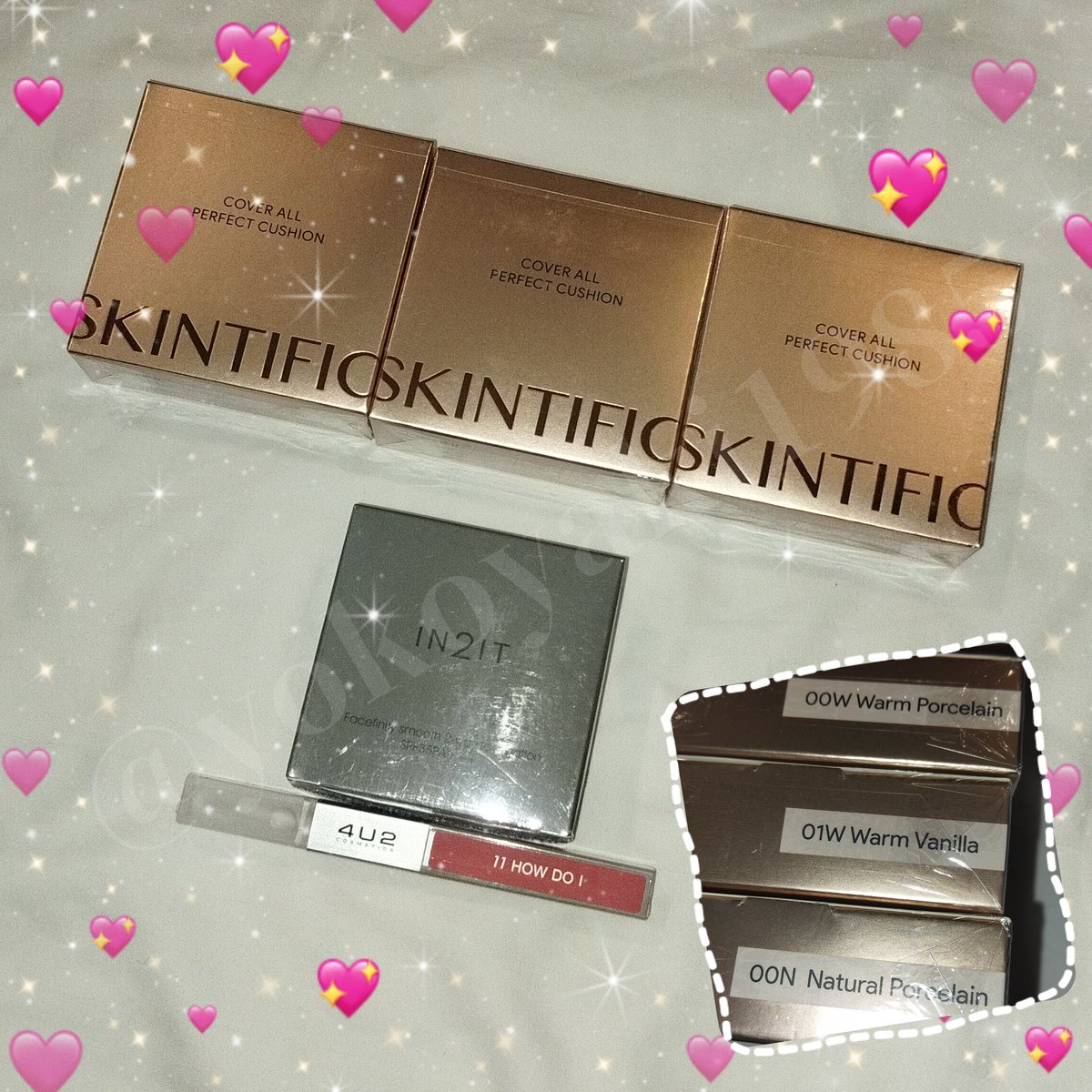 #แจกฟรี เนื่องในวันเกิดโยโกะ 💖🎂

กติกา : รีทวิตนี้+เมนชั่นว่าอยากได้อันไหน
(ไม่จำเป็นต้องฟอล ตามศรัทธาฮะ)

มีให้เลือก 4 อย่าง ของใหม่ในซีลทุกชิ้น
 - คุชชั่น SKINTIFIC (00W/01W/00N)
- แป้ง IN2IT 301(warm) + ลิป 4U2

สุ่มสิ้นเดือน ส่งฟรีออล รีเล่น ๆ ปล่อยใจได้คับ