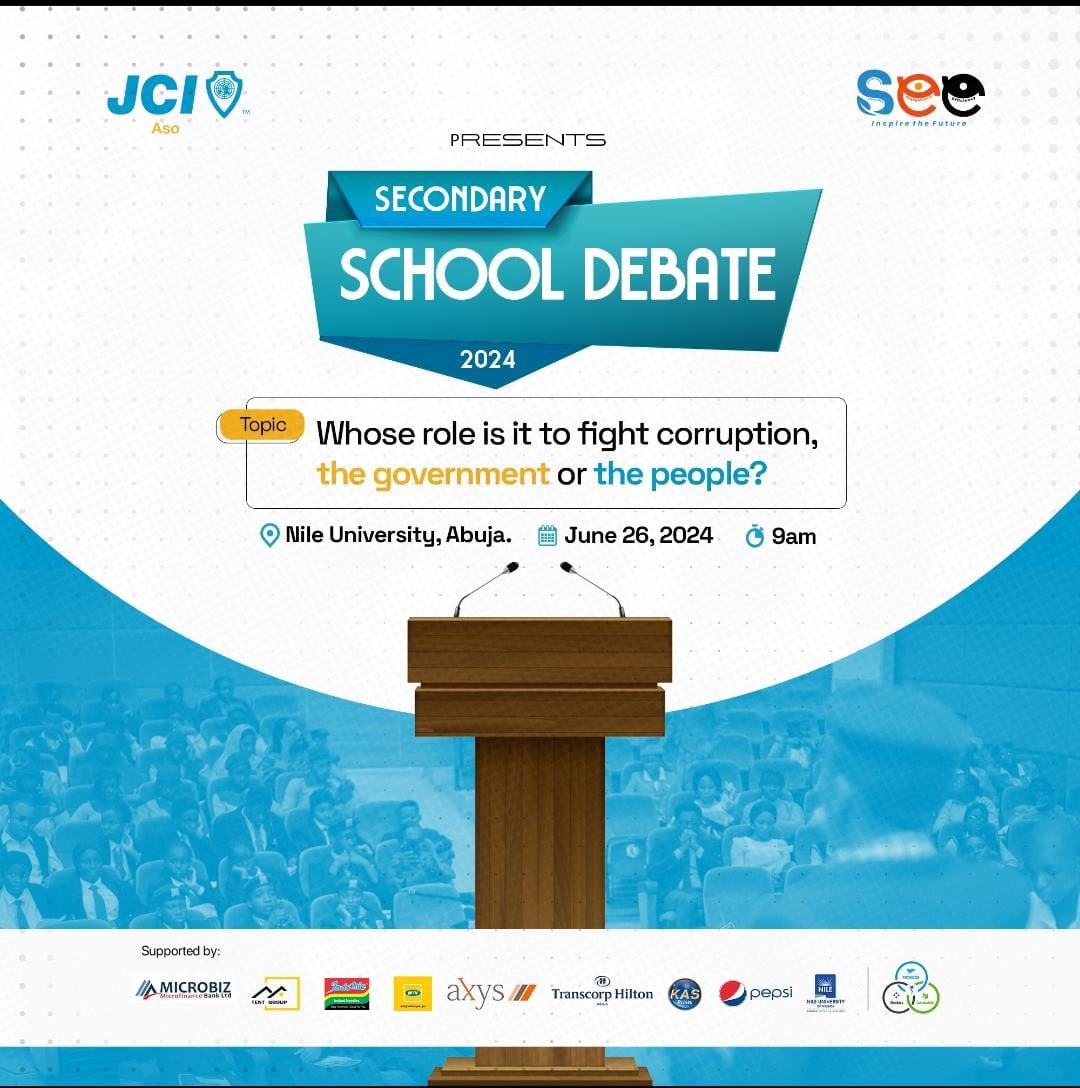 jciaso's tweet photo. What’s a Debate without Judges? 

Our esteemed panel from ICPC, Federal Ministry of Education, Nile University, SEB, and the prestigious JCI ASO! are ready to receive you all.

Date: June 26, 2024, 
Venue: at Nile University 
TIME:  9 AM sharp

Let’s make history! 

#MPS 
#Jciaso https://t.co/DNd3OUu9Gi