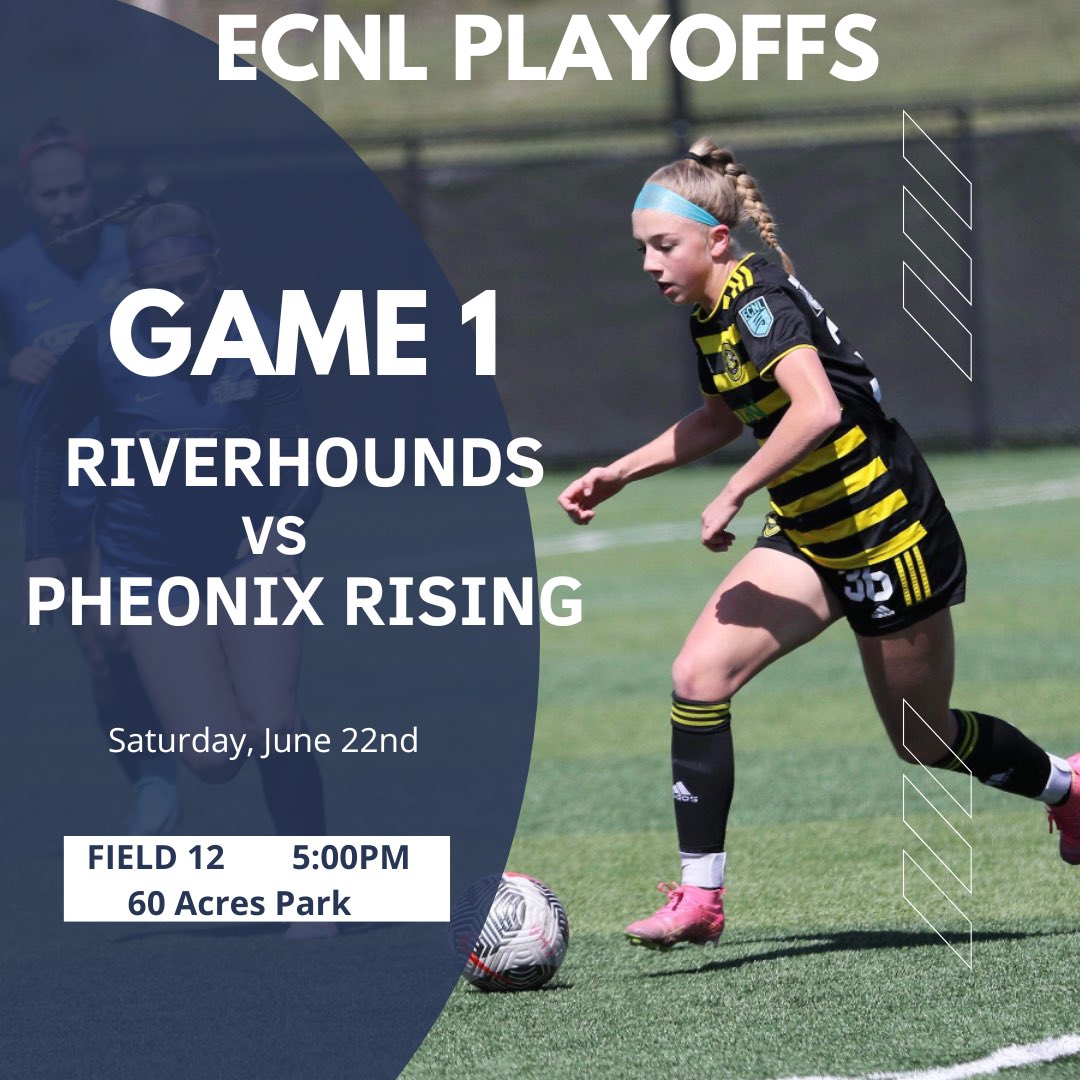 Excited for our first game tomorrow at <a href="/ECNLgirls/">ECNL Girls</a> playoffs in Seattle! 

<a href="/ImYouthSoccer/">ECNL/GA/Recruiting/College Soccer</a> <a href="/TopDrawerSoccer/">TopDrawerSoccer</a> <a href="/PrepSoccer/">Prep Soccer ⚽️</a> <a href="/TheSoccerWire/">SoccerWire</a> <a href="/ImCollegeSoccer/">College Soccer Truth ™</a> <a href="/HoundsAcademy/">The Riverhounds Academy</a> <a href="/houndsspeed/">HoundsSpeed +</a> <a href="/ECNLOhioValley/">ECNL Ohio Valley Conference</a>