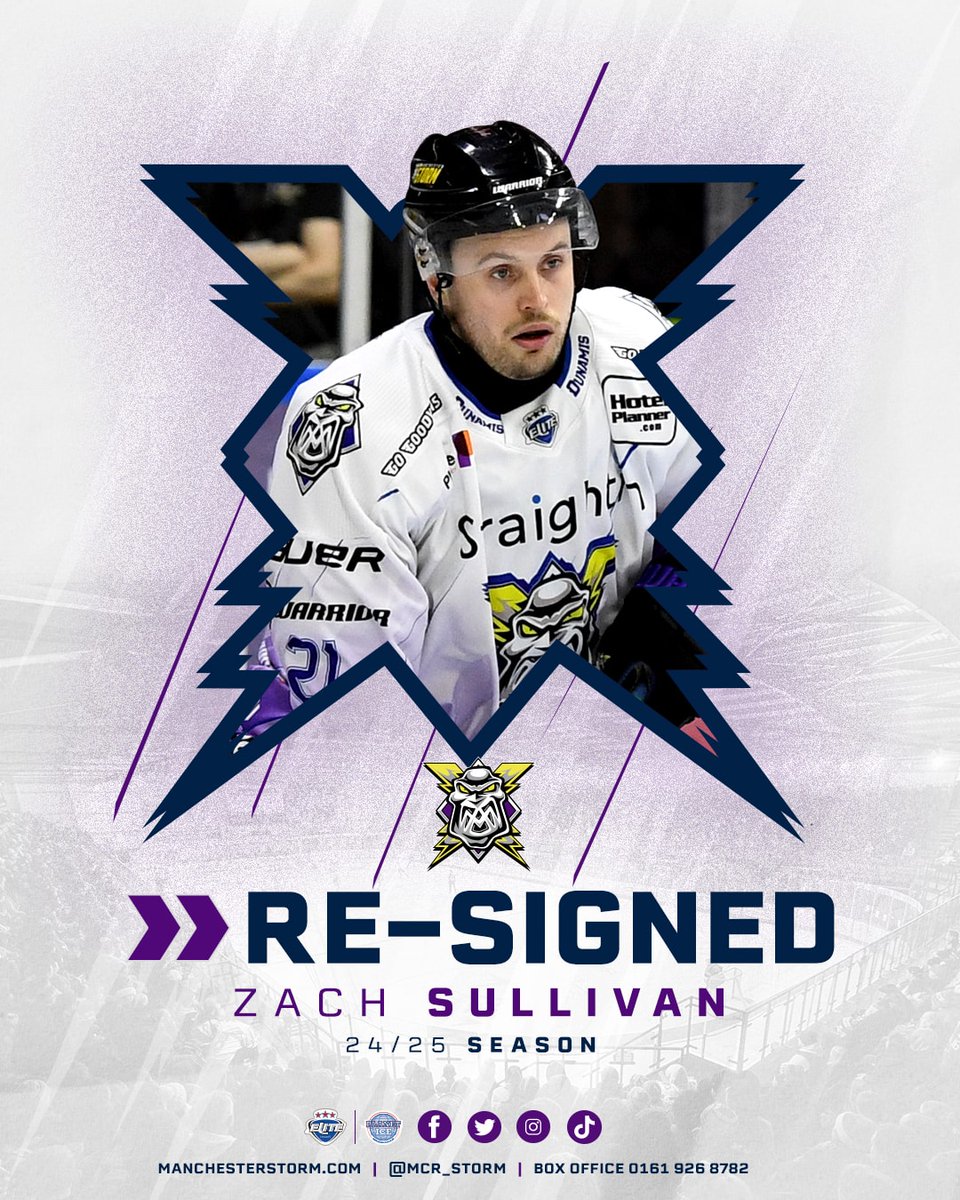 Manchester Storm | #TakeShelter (@mcr_storm) on Twitter photo πͺππππ’π π ππππ π§π’ π ππ‘ππππ¦π§ππ₯, π¦π¨πππ¬! π¬π§
Manchester Storm are thrilled to announce the return of experienced British defenseman Zach Sullivan for his fifth season with the club! π«‘
π₯πππ π π’π₯π: bit.ly/3zdd8vY πͺππππ’π π ππππ π§π’ π ππ‘ππππ¦π§ππ₯, π¦π¨πππ¬! π¬π§
Manchester Storm are thrilled to announce the return of experienced British defenseman Zach Sullivan for his fifth season with the club! π«‘
π₯πππ π π’π₯π: bit.ly/3zdd8vY