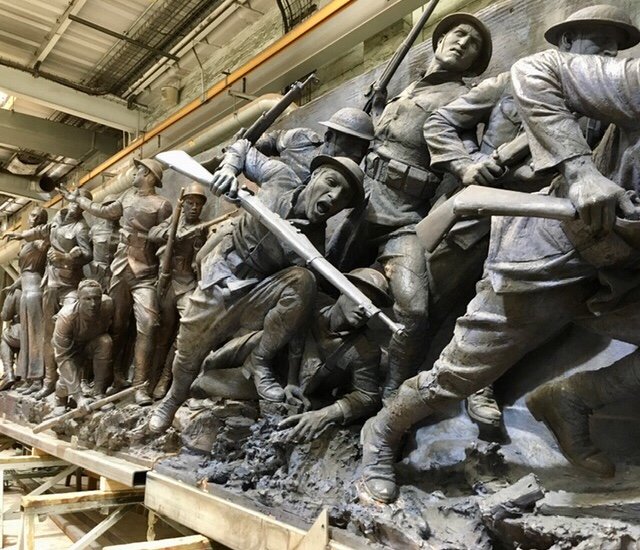 JohnMStubbins's tweet photo. @SabinHoward, Master Sculptor, joins me for a special show Tuesday night, June 25th at 10pm EST  We will discuss &amp; show pictures &amp; video of "A Soldiers Journey" - a 60 ft long Bronze, 25 ton WWI I Memorial
https://t.co/p171toBBlE &amp; https://t.co/i8yHkFEhJk
https://t.co/05oaRPdjQC https://t.co/jQlZqTxHIT