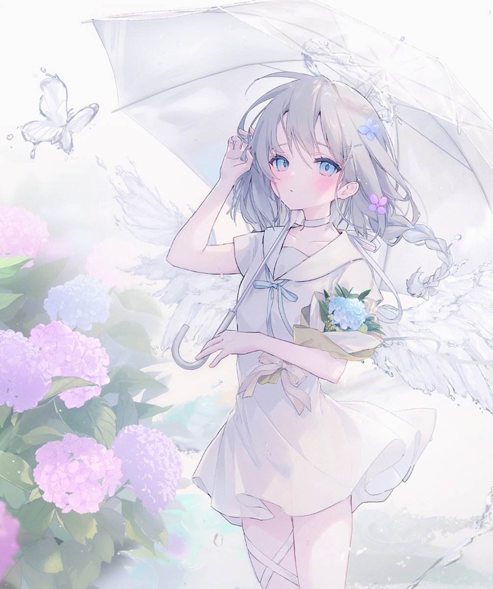 紫陽花 」|晴のちsakana︎のイラスト