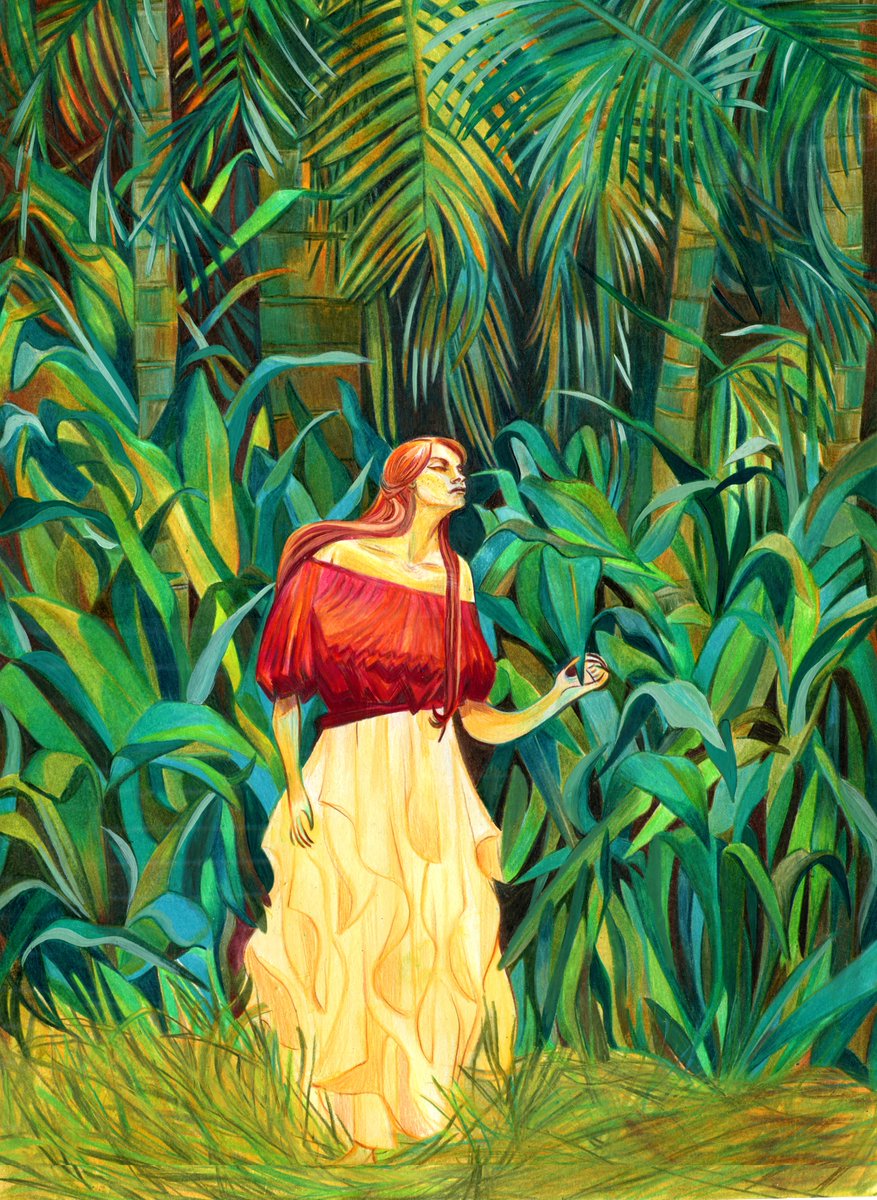 Palm Canyon
Da una foto di Bastien Huet con modella Jessica Vaiani.

Matite e gouache su cartoncino, A3