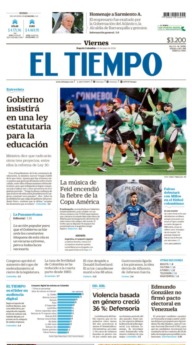 🌤️Iniciamos este viernes con las noticias más importantes del país y el mundo. 📰🧵 Abrimos hilo para que se mantenga actualizado.  ➡️  eltiempo.com