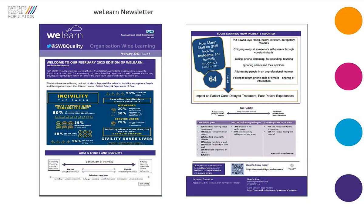 This is amazing work. Really interesting to see the LKS being used to provide that evidence for those serious incidents that have happened in a Trust, which then feeds into organisational learning newsletter. 👏#HLG2024