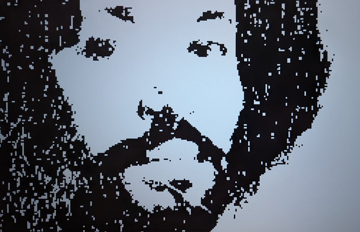 Accidental art: 

My laptop crashed while I was working on this weeks #PortraitChallenge. 

Now it's both my most expensive and rarest artwork. 

Time for a new laptop!

Inspired by Diego Velazquez's original.

<a href="/StudioTeaBreak/">Virtual Studio</a> 

x.com/StudioTeaBreak…