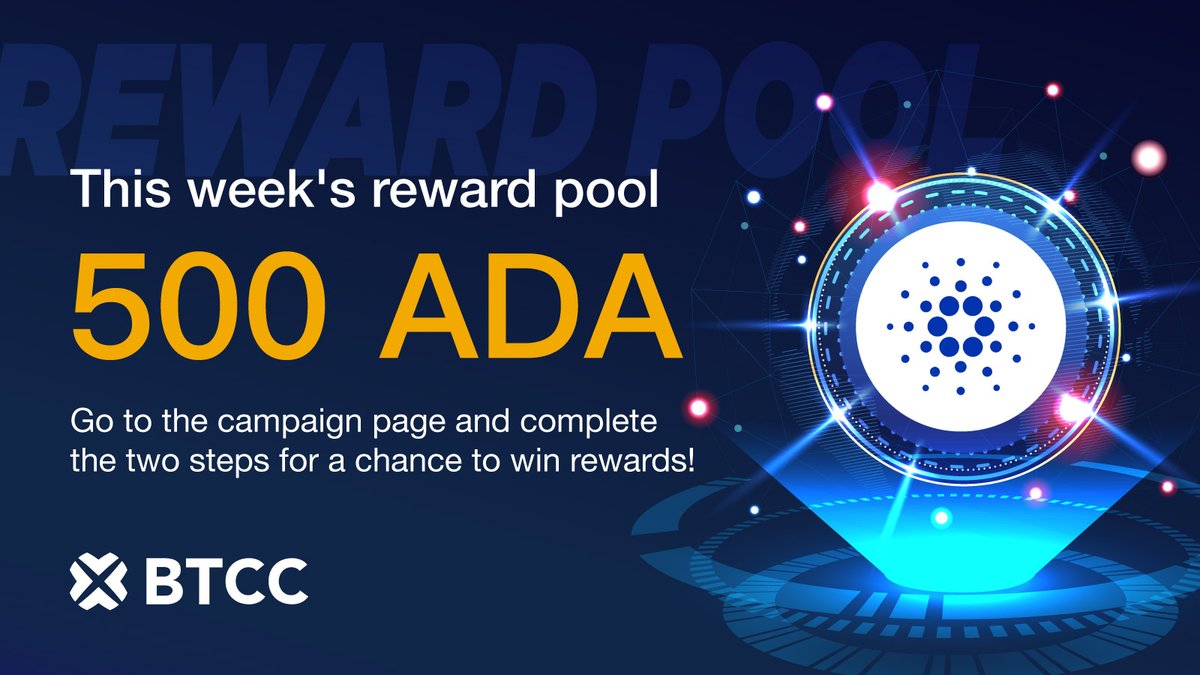 📢 #WeeklyAirdrop 🌟 
We're giving away 500 $ADA to 10 lucky followers! 🔥

🙋🏻‍♂️To participate: 
Visit our campaign page (link below), scroll to the bottom, and complete 2 tasks.  

👉🏻Campaign page:  
bit.ly/3woCExp    

⏰We'll pick 10 winners on Jun 25 to share 500 $ADA!