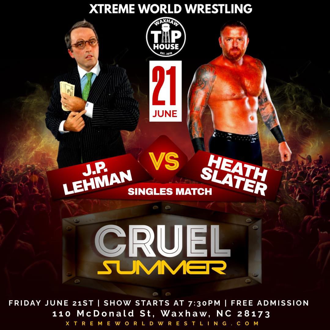 XwwOfficial's tweet image. #XWW will be at the Waxhaw Taphouse tonight for #CruelSummer2024! Can’t wait to see you there! #Free admission!