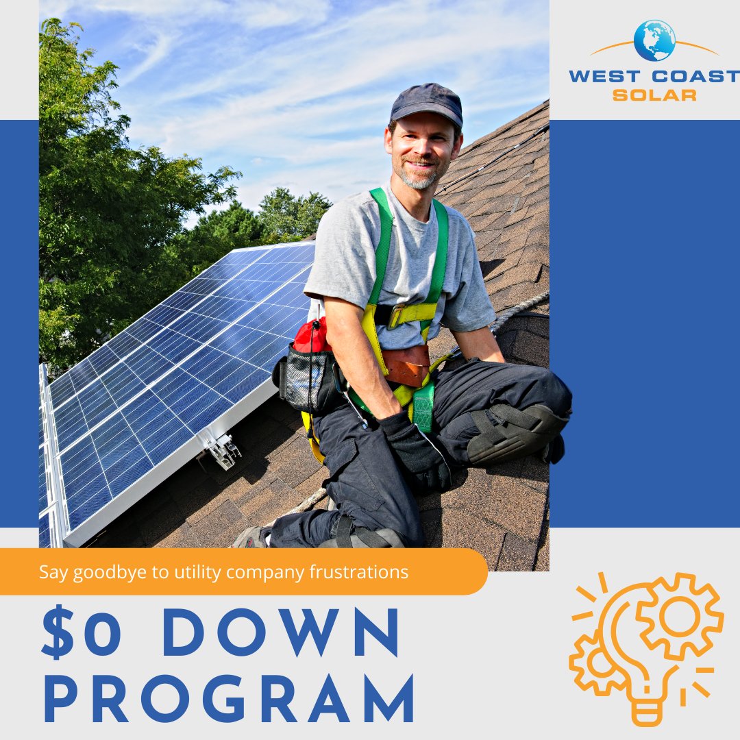 WCSolar's tweet photo. Stop overpaying for power! Invest in solar with $0 down programs and lock in your price for 25 years. It's a smart choice for long-term savings and energy security. Make the switch today. ☀️💡 https://t.co/YvUfJzkVHj