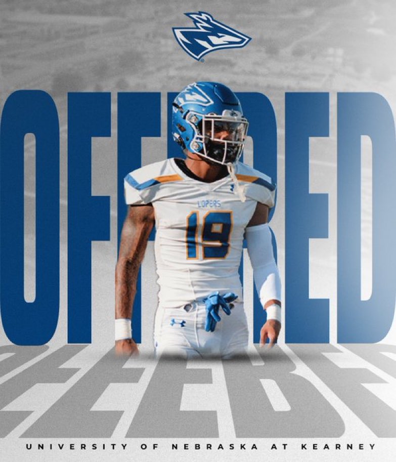 Blessed to receive an offer to play DII football for the University of Nebraska-Kearney after a great experience at their camp!