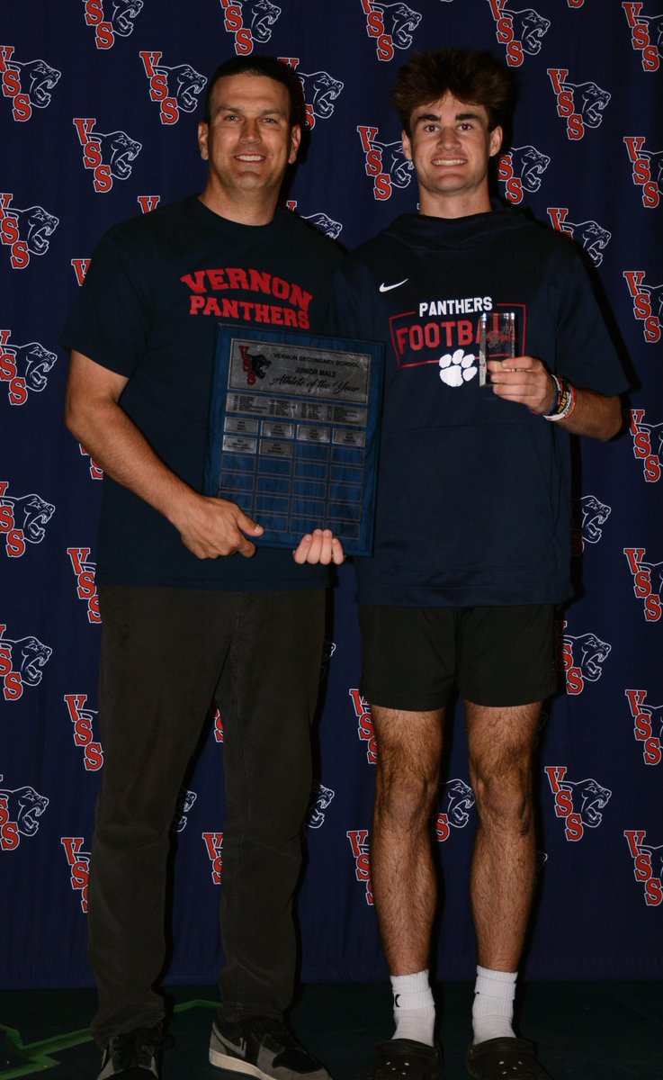 Vernon Panthers Football (@football_vss) on Twitter photo 2024 VSS Athletic Awards
Ayden McDonald
Junior Football- Offensive MVP
Junior Track- MVP
Athlete of the Year- Grade 10
<a href="/AydenMcDonald0/">Ayden McDonald</a> 2024 VSS Athletic Awards
Ayden McDonald
Junior Football- Offensive MVP
Junior Track- MVP
Athlete of the Year- Grade 10
<a href="/AydenMcDonald0/">Ayden McDonald</a>
