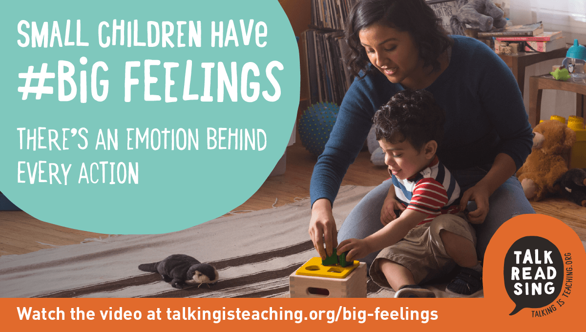 Check out Talking is Teaching's new resources with tips for understanding and managing your child’s behavior, and taking care of yourself during the challenging moments, too: 

talkingisteaching.org/big-feelings

También ofrecen recursos en español! talkingisteaching.org/hablar-es-ense…