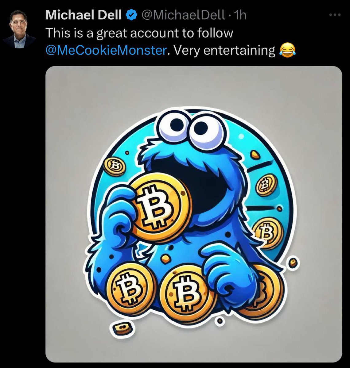 simplykashif's tweet image. The founder of Dell is tweeting about Bitcoin picture.

Bitcoin is everyone’s sweet ❤️ now biggies have started to express themselves.