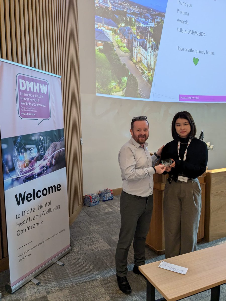 Digital Mental Health & Wellbeing, May 2025 (@dmhw2025) on Twitter photo It was a draw for our Best Early Career Researcher/PhD presentation! Awarded to Fangziyun Tong with her talk on “Development of a Digital Therapeutic Alliance Scale in the Context of Fully Automated Mental Health Apps” congratulations 🎉 <a href="/FangziyunT/">Fangziyun Tong</a> <a href="/cis_unimelb/">Computing & Information Systems UniMelb</a> <a href="/FBMH_UoM/">UoM Biology, Medicine and Health</a> It was a draw for our Best Early Career Researcher/PhD presentation! Awarded to Fangziyun Tong with her talk on “Development of a Digital Therapeutic Alliance Scale in the Context of Fully Automated Mental Health Apps” congratulations 🎉 <a href="/FangziyunT/">Fangziyun Tong</a> <a href="/cis_unimelb/">Computing & Information Systems UniMelb</a> <a href="/FBMH_UoM/">UoM Biology, Medicine and Health</a>