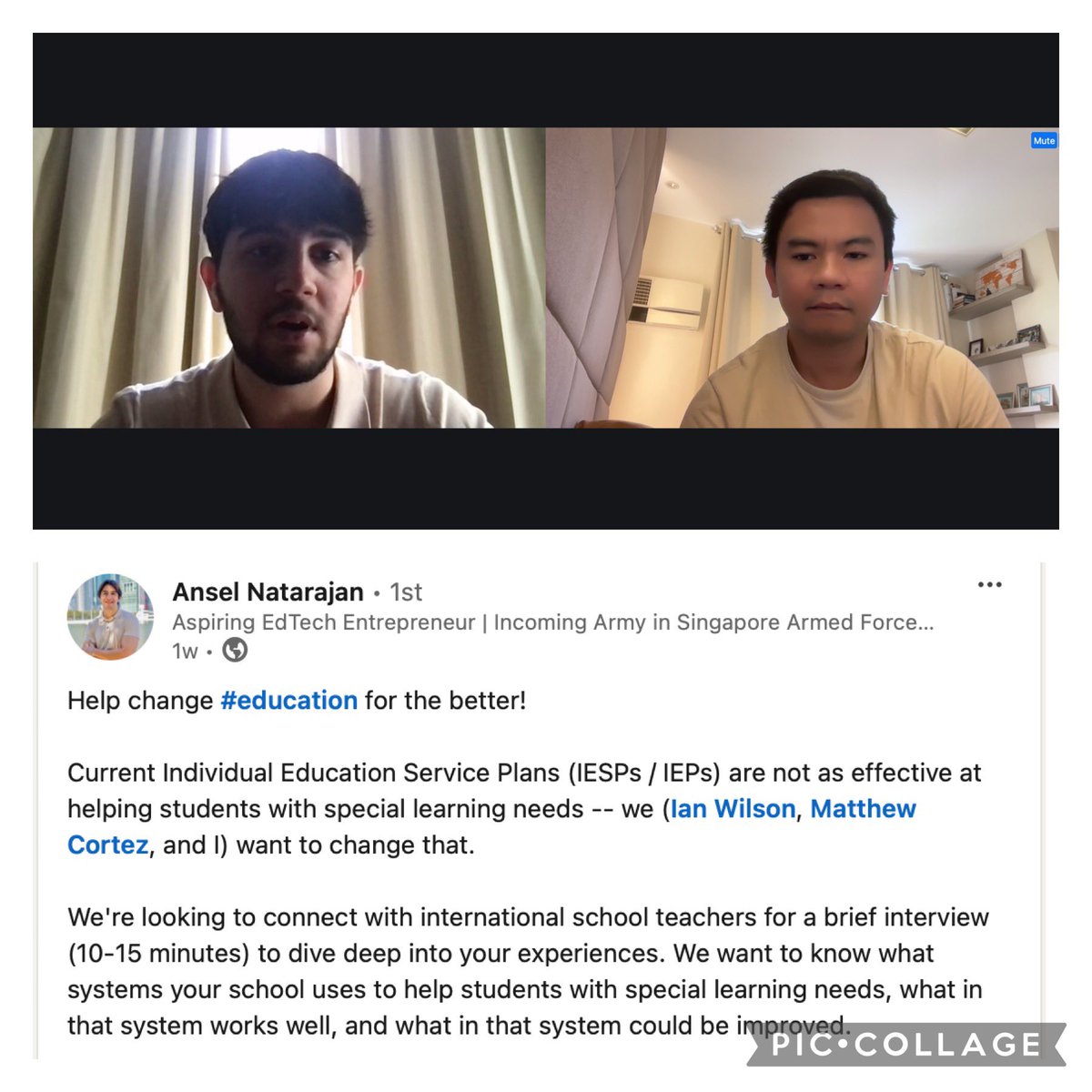 Collaborating with Singapore American School Alumni in the hopes of changing the landscape of Learning Support Program in International School. What a gift to share my life-long project on self-advocacy unit and amplifying students’ ownership on creating effective ILP creation.