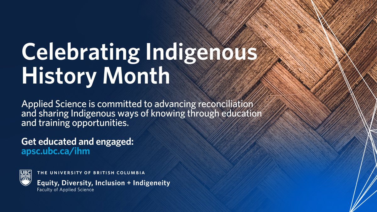 June is National Indigenous History Month and June 21 marks Indigenous Peoples Day. This time is intended to honour, celebrate and recognize Indigenous experiences.

We invite you to explore our resource for events, initiatives and educational material: apsc.ubc.ca/indigenous-his…