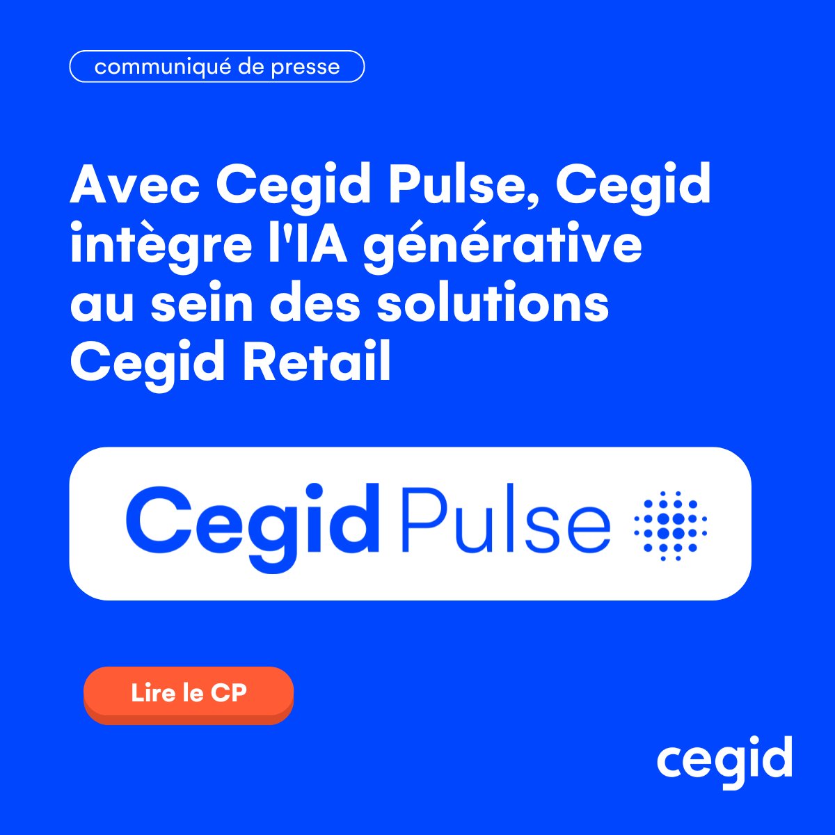 À l'occasion du Cegid Connections Retail 2024, Cegid dévoile #CegidPulse, un ensemble d’agents intelligents embarqués dans ses solutions.➡️ cegid.com/fr/presse/avec…